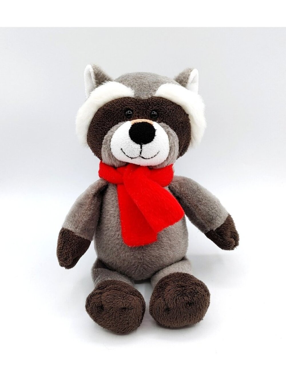 KINDER Plush Grey Raccoon Stuffed Animal FERRERO 10"